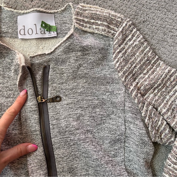 Anthropologie Dolan Sweatshirt Beaded Blazer Jacket - Picture 3 of 7